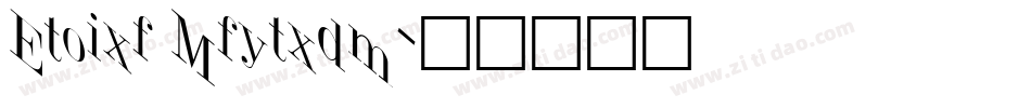 Jumble Regular字体转换